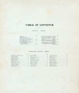 Table of Contents, Antelope County 1904